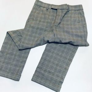 Zara Woman Houndstooth Plaid Trousers - Women's 4